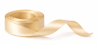 Nastro Doppio Raso Neutro — Nastro Decorativo per Packaging Regalo, Floral Design e Bouquet