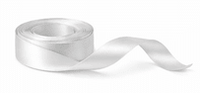 Nastro Doppio Raso Neutro — Nastro Decorativo per Packaging Regalo, Floral Design e Bouquet