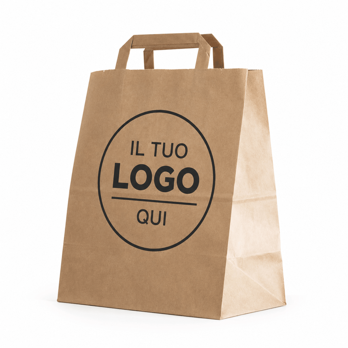 Shopper classica fondo quadro maniglia piatta - M3 packaging store
