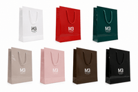 Shopper Lusso Plastificata Lucida — Busta Carta Premium con Logo per Boutique e Brand Luxury