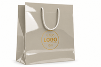 Shopper Lusso Plastificata Lucida — Busta Carta Premium con Logo per Boutique e Brand Luxury