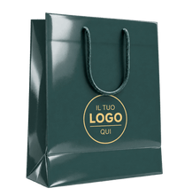 Shopper Lusso Plastificata Lucida — Busta Carta Premium con Logo per Boutique e Brand Luxury