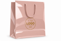 Shopper Lusso Plastificata Lucida — Busta Carta Premium con Logo per Boutique e Brand Luxury